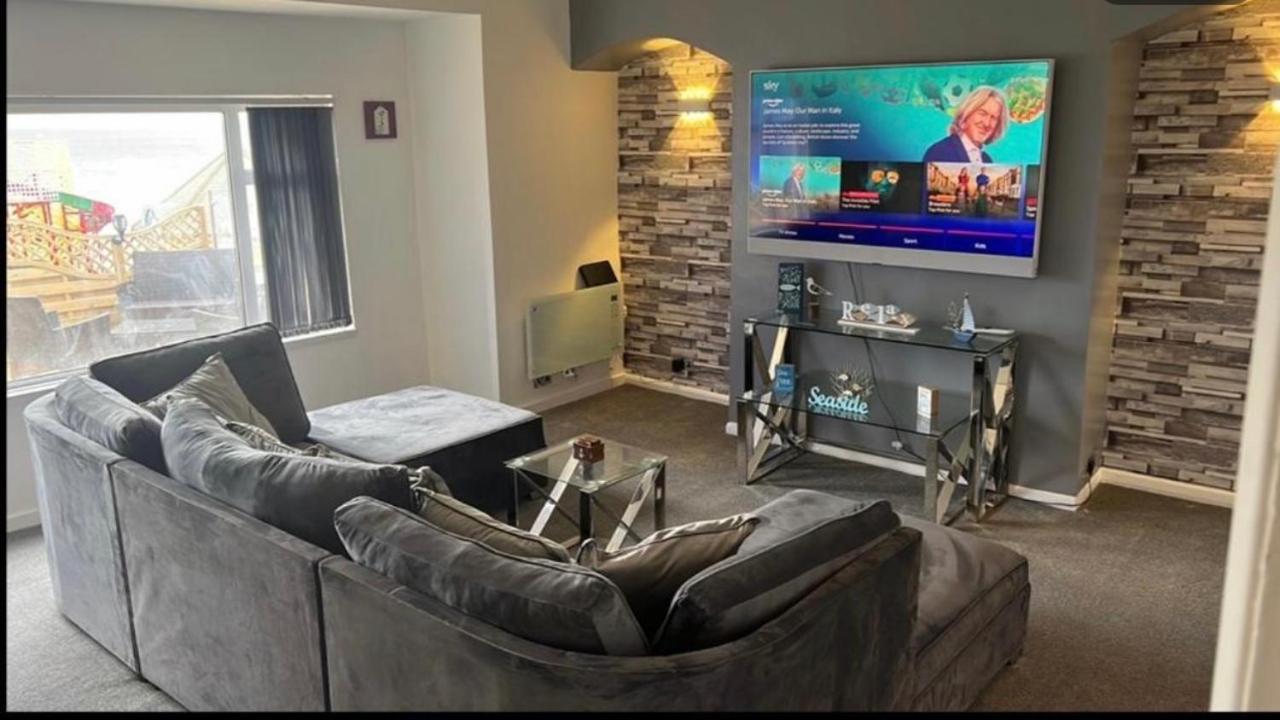 Sea View Apartment Large Balcony Whirlpool Bath 2 Bedrooms Sky Glass Tv บริดลิงตัน ภายนอก รูปภาพ